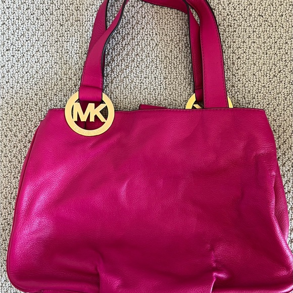 Michael Kors Fuchsia Fulton tote large leather handbag - Picture 13 of 13